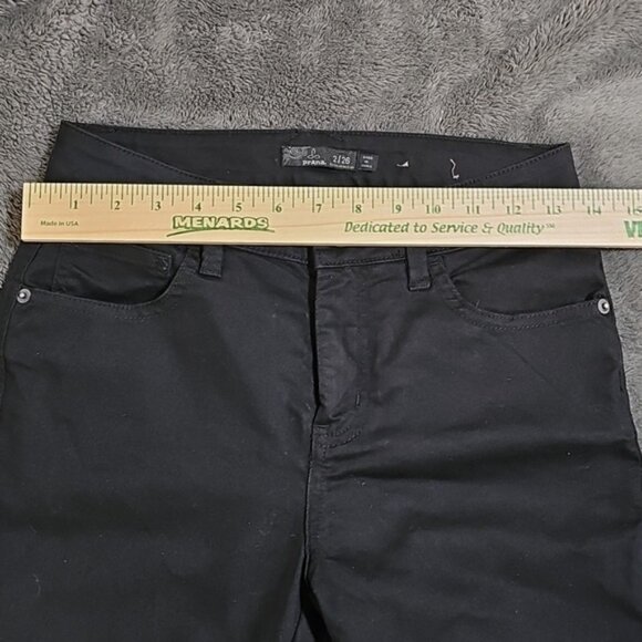 Prana Oday Active Jeans Pants Black Stretch Skinny Size 2/ 26 - Picture 7 of 8